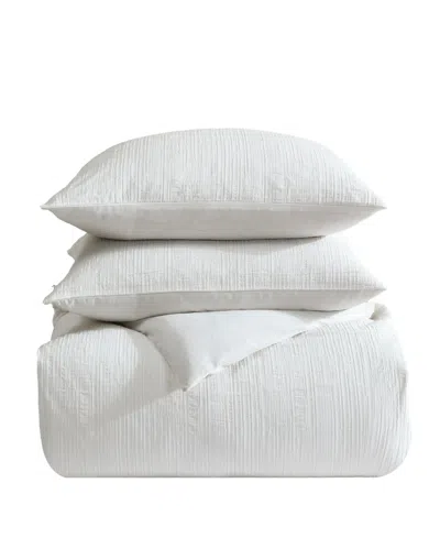 Vera Wang Bark Texture Cotton Jacquard 3-pc. Comforter Set, Queen