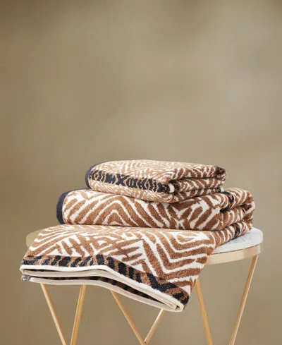 Rochelle Porter Tiger Cotton Washcloth, 13" X 13"