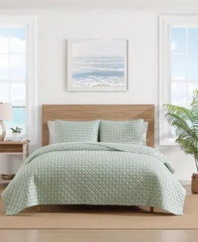 Tommy Bahama Diamond Isle Cotton Reversible Quilt Set