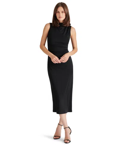 Steve Madden Women's Mo Mock Neck Midi Dress In Black