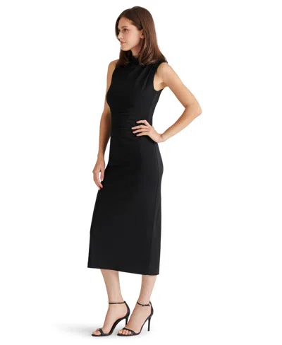 Steve Madden Women's Mo Mock Neck Midi Dress In Black