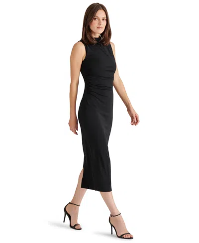 Steve Madden Women's Mo Mock Neck Midi Dress In Black