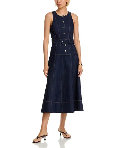 Cinq À Sept Cinq A Sept Margaret Sleeveless Denim Midi Dress