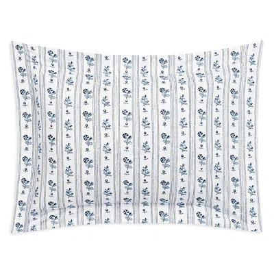 Matouk Cabanon Stripe Boudoir Sham In Blue