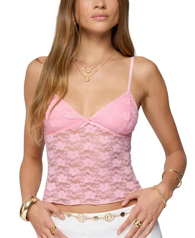 Edikted Eira Sheer Lace Tank Top