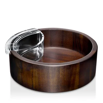 Orrefors Street Chip And Dip In Brown