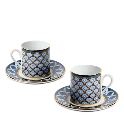 La Doublej Impero Espresso Cups, Set Of 2 In Blue