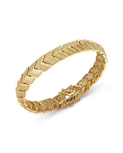 Bloomingdale's Fine Collection Diamond Chevron Link Bracelet In 14k Yellow Gold, 1.50 Ct. T. W.