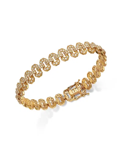 Bloomingdale's Fine Collection Diamond Geometric Link Bracelet In 14k Yellow Gold, 3.0 Ct. T. W.