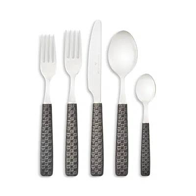 Mackenzie-childs Everyday Black 5-piece Flatware Place Setting