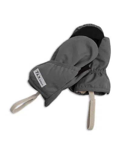 7am Enfant Unisex Benji Mittens - Baby, Little Kid In Gray