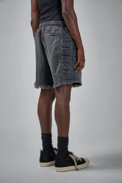 Satoshi Nakamoto Denim Moto Short In Gray