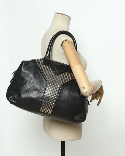Saint Laurent Studded Easy Y Boston Bag