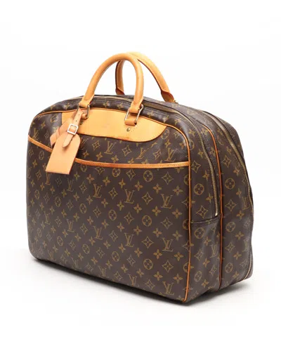 Pre-owned Louis Vuitton Monogram Alizé 24h Weekend Bag In Brown