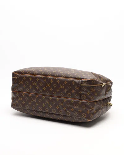 Pre-owned Louis Vuitton Monogram Alizé 24h Weekend Bag In Brown