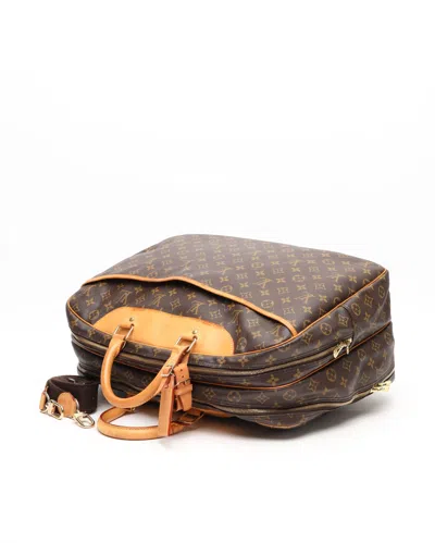 Pre-owned Louis Vuitton Monogram Alizé 24h Weekend Bag In Brown