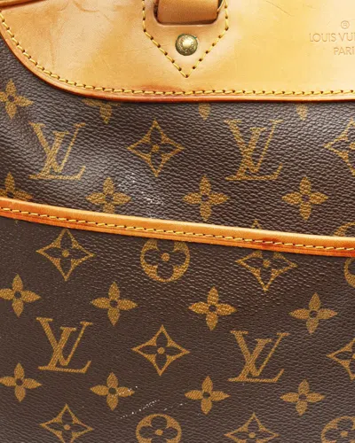 Pre-owned Louis Vuitton Monogram Alizé 24h Weekend Bag In Brown