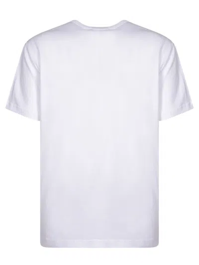 Dolce & Gabbana Dolce&gabbana White Crewneck T Shirt With Logo Plaque In Black