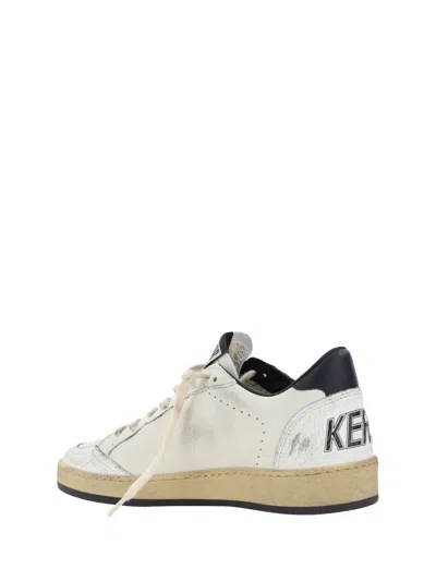 Golden Goose Ballstar Nappa Upper Leather Star And Heel Crack Toe And Spur In White