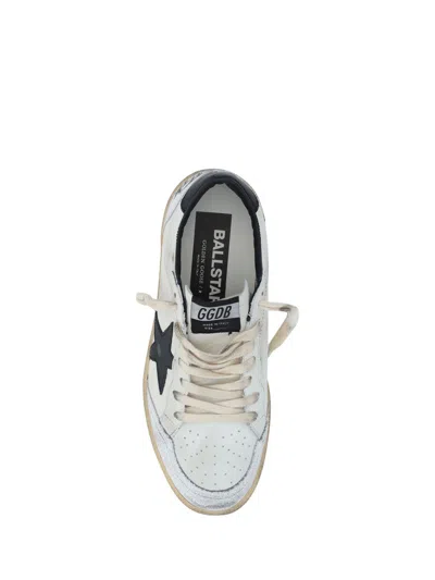 Golden Goose Ballstar Nappa Upper Leather Star And Heel Crack Toe And Spur In White