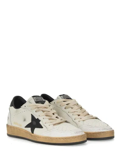 Golden Goose Ballstar Nappa Upper Leather Star And Heel Crack Toe And Spur In White