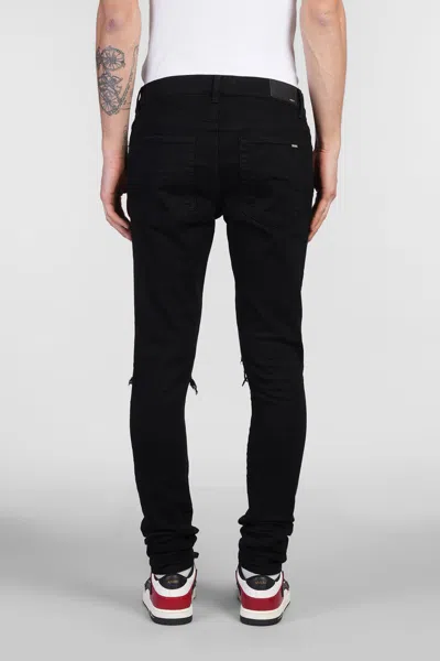 Amiri Distressed Slim Fit Jeans In Black