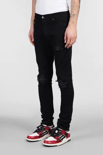 Amiri Distressed Slim Fit Jeans In Black