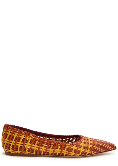 Gabriela Hearst Aurora Woven Leather Flats
