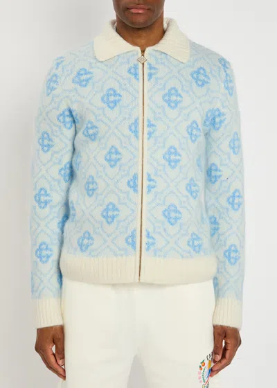 Casablanca Logo-monogrammed Brushed-knit Jacket
