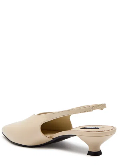Alohas Eros 45 Glossed Leather Slingback Pumps