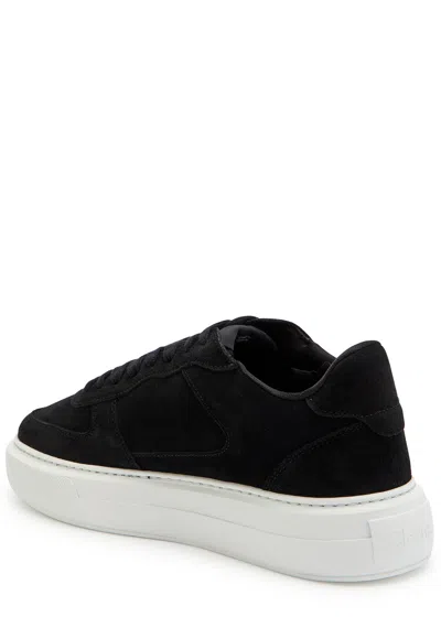 Cleens Court Panelled Suede Sneakers In Multi