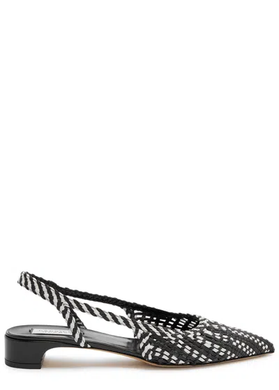 Gabriela Hearst Perro 25 Woven Leather Slingback Pumps In Multi