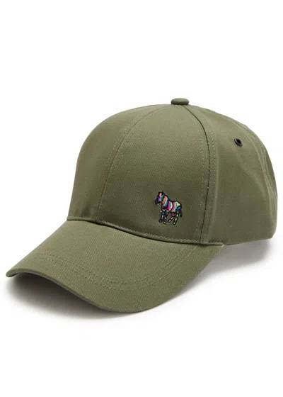 Paul Smith Zebra-embroidered Cotton Cap
