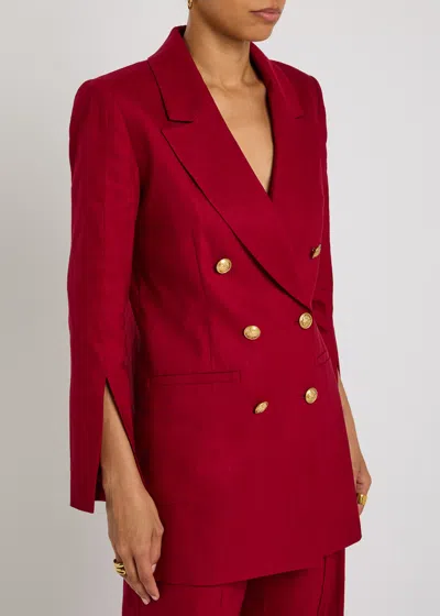 Alice And Olivia Alice + Olivia Campbell Linen-blend Blazer
