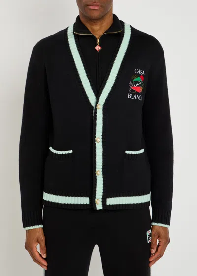 Casablanca Men's Casa Mountain Cardigan In Black