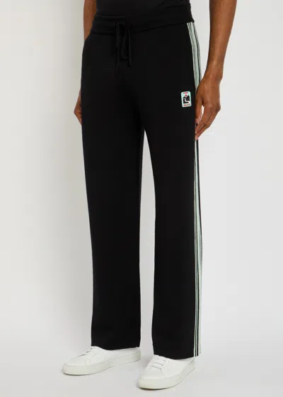 Casablanca Merino Embroidered Knit Track Pants