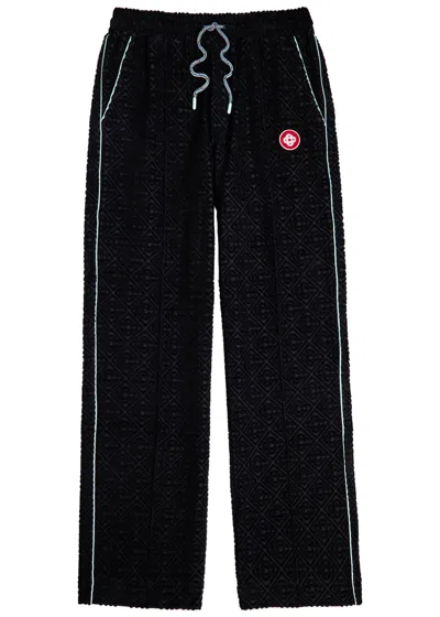 Casablanca Monogram-jacquard Towelling Cotton-blend Sweatpants