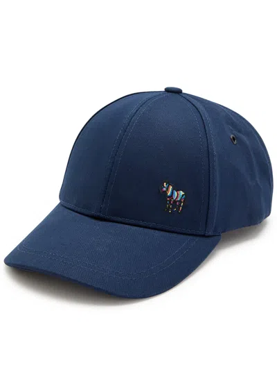 Paul Smith Zebra-embroidered Cotton Cap