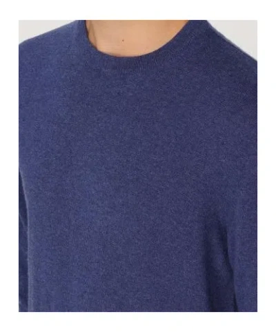 Woolrich Logo Embroidered Crewneck Jumper In Blue