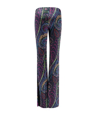 Etro Denim Flared Leg Trousers