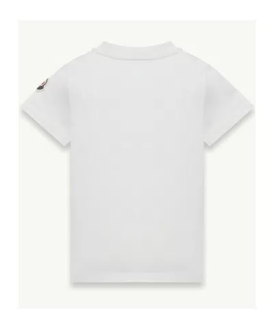 Moncler Logo-embroidered Patch T-shirt In White