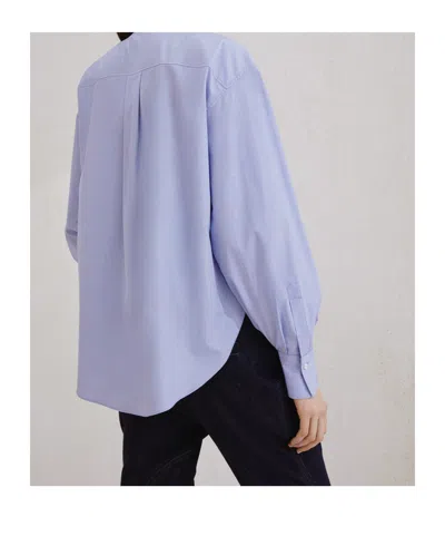 Brunello Cucinelli Long-sleeve Button-up Shirt In Blue