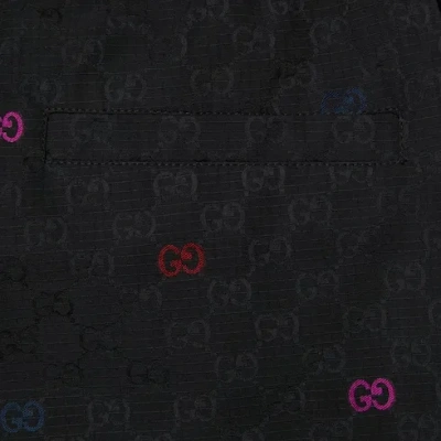 Gucci Gg Cotton Ripstop Shorts In Black