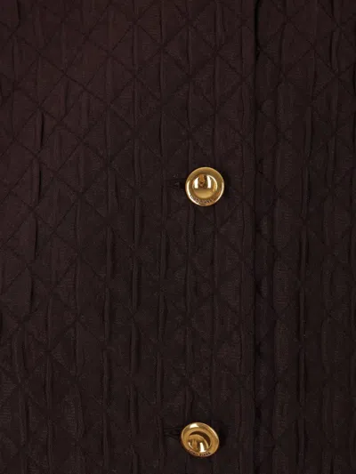 Loro Piana Benedetta Silk Jacket In Brown