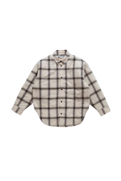 Acne Studios Button-down Shirt Jacket In White