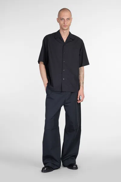 Oamc Shirt In Black Cotton In Black