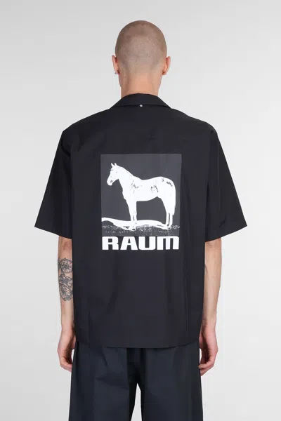Oamc Shirt In Black Cotton In Black