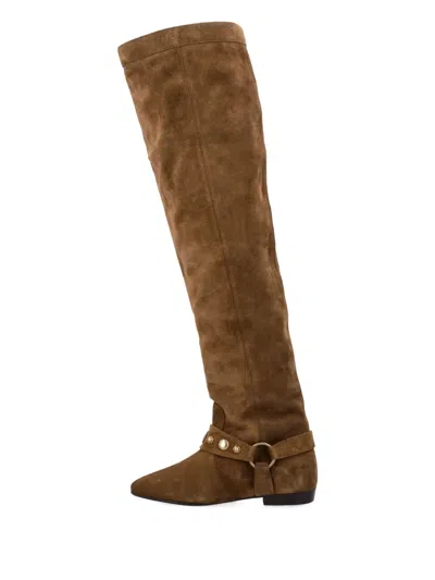 Isabel Marant Selize Suede Buckle Boots