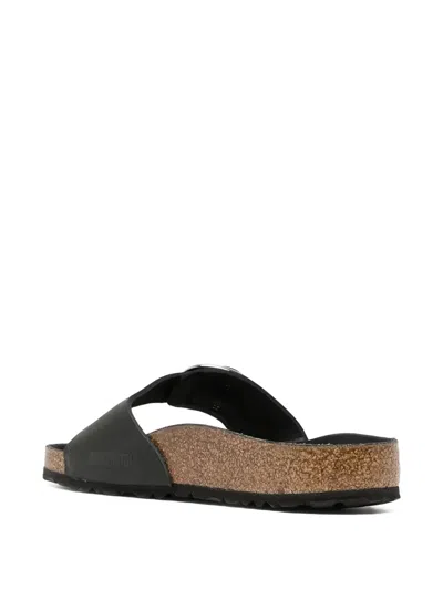 Birkenstock Madrid Big Buckle "black" Sandals In Black