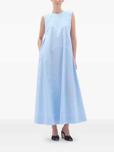 Remain Birger Christensen Sleeveless Maxi Dress In Blue